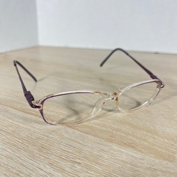 Tura Mod 585 MAU Eyeglasses Purple Clear FRAMES ONLY 50-14-135 Excellent Cond main image 6